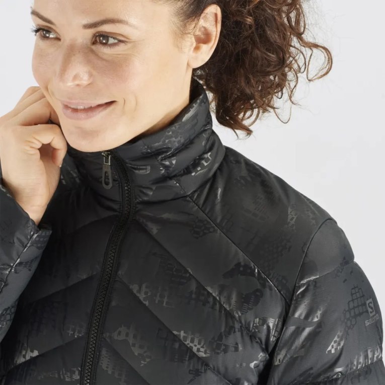 Chaquetas Aislantes Salomon Essential Xwarm Down Mujer Negros | MX UQFE156